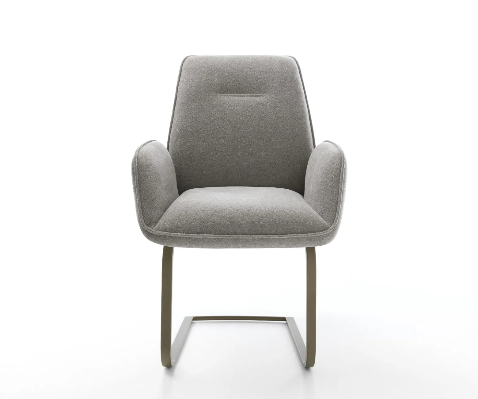 FreischwingerZoa-Flex Strukturstoff Soft Grau Freischwinger flach Effektfinish Titan Taschenfederkern Sofort versandfertig