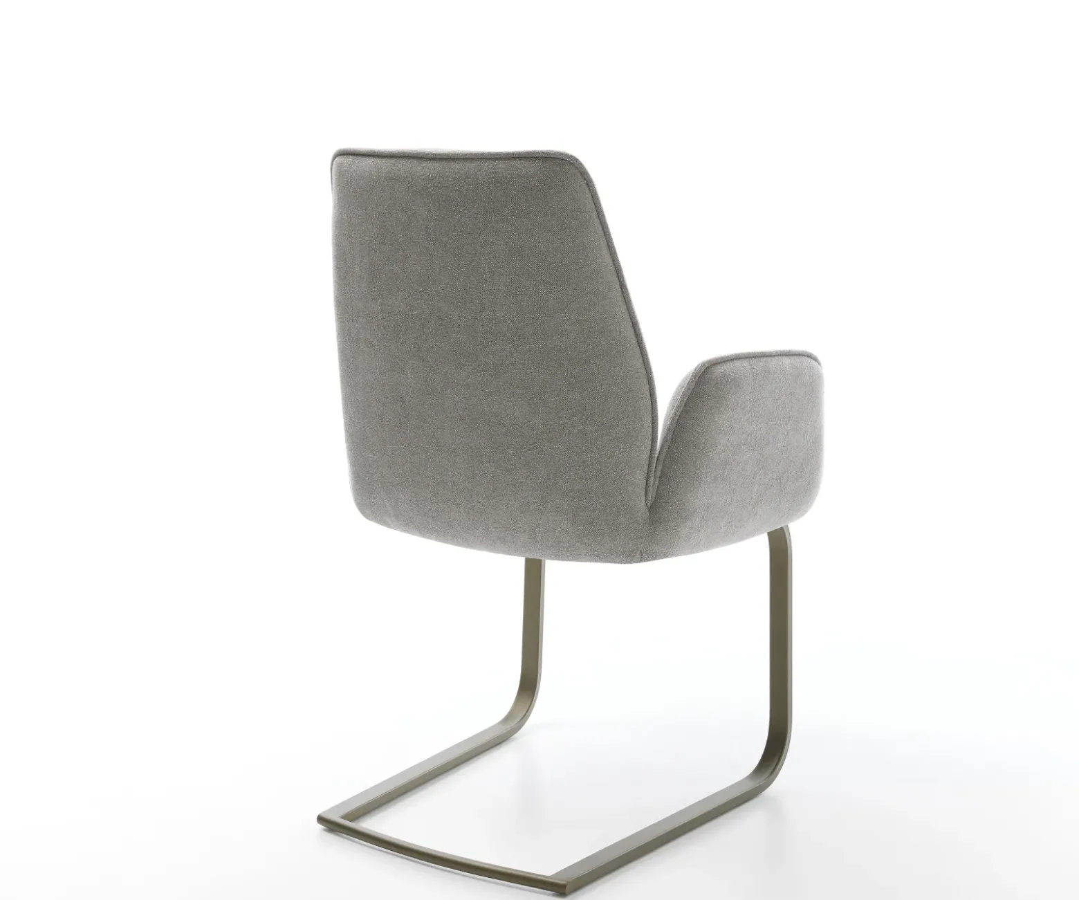 FreischwingerZoa-Flex Strukturstoff Soft Grau Freischwinger flach Effektfinish Titan Taschenfederkern Sofort versandfertig