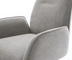 FreischwingerZoa-Flex Strukturstoff Soft Grau Freischwinger flach Schwarz Taschenfederkern Sofort versandfertig