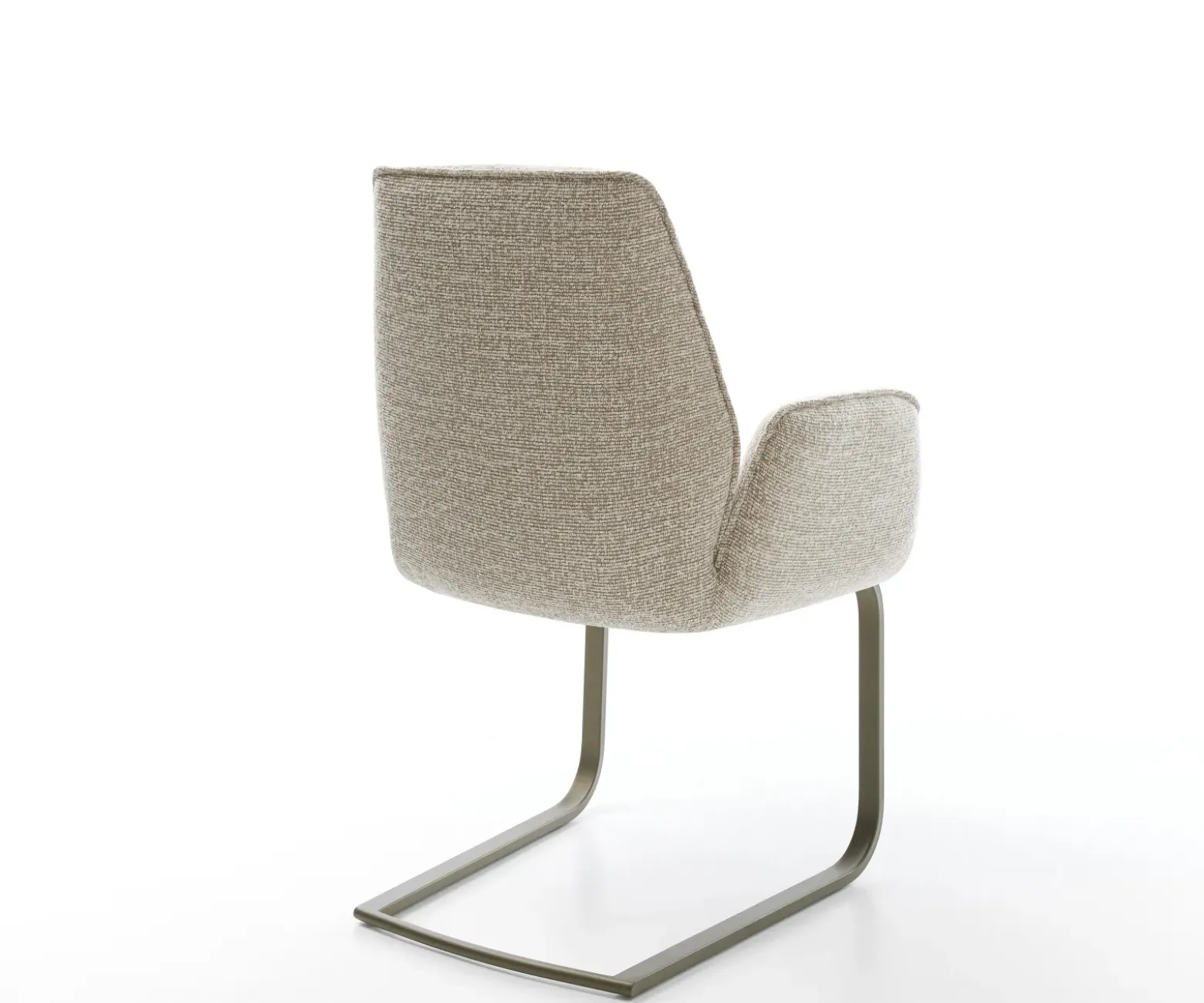 FreischwingerZoa-Flex Webstoff Soft Beige Freischwinger flach Effektfinish Titan Taschenfederkern Sofort versandfertig