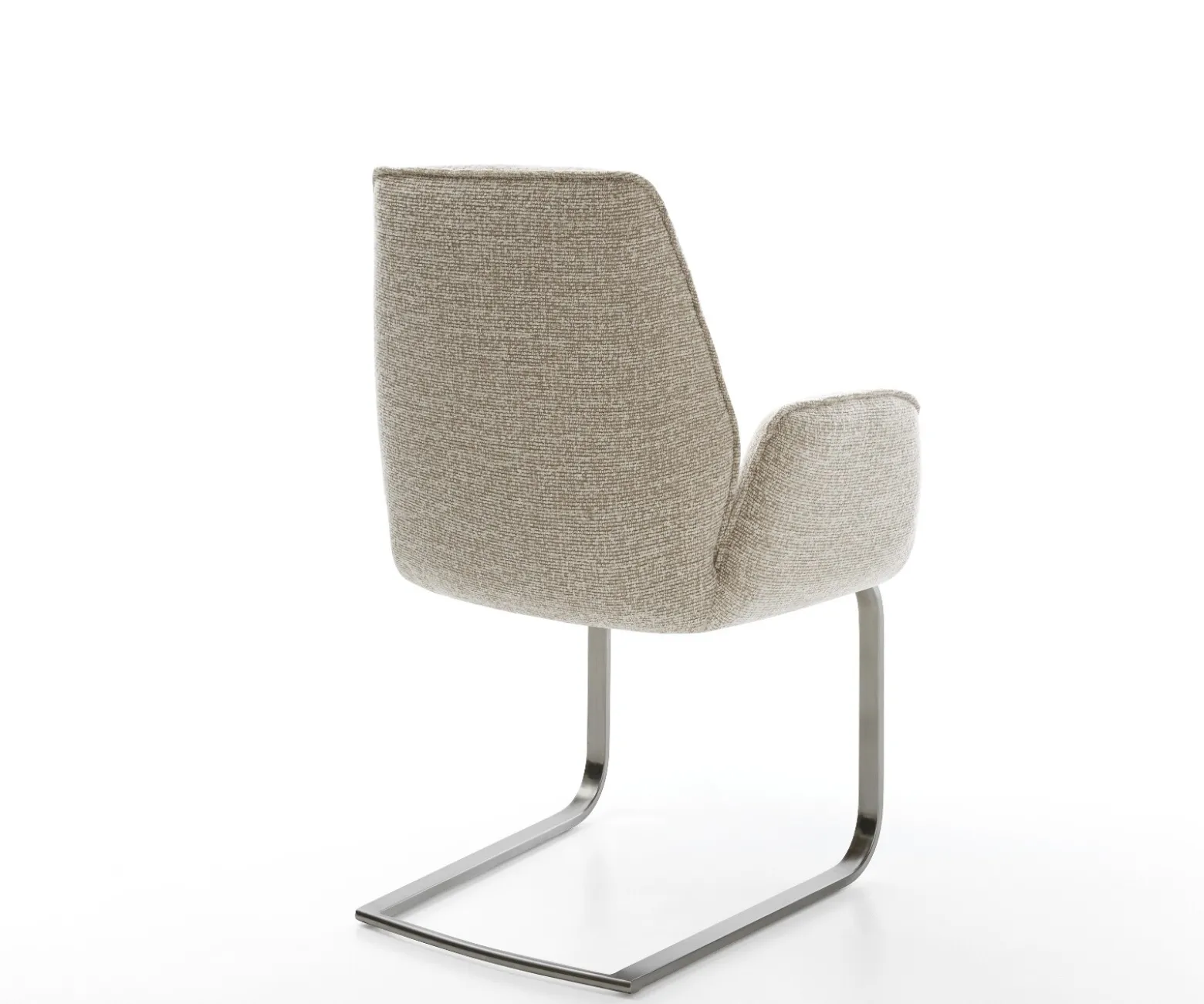 FreischwingerZoa-Flex Webstoff Soft Beige Freischwinger flach Graphit Taschenfederkern Sofort versandfertig