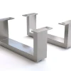 FußKufe 12,5 cm Edelstahl gebürstet für Kastenmöbel der Tiefe 40 cm (2er Set) Sofort versandfertig