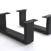 FußKufe 12,5 cm Metall Schwarz für Kastenmöbel der Tiefe 40 cm (2er Set) Sofort versandfertig