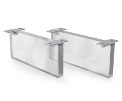 FußSchwebeoptik 20 cm Acrylglas für Kastenmöbel der Tiefe 60 cm (2er Set) Sofort versandfertig
