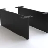 FußSchwebeoptik 20 cm Metall Schwarz für Kastenmöbel der Tiefe 60cm (2er Set) Sofort versandfertig