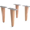 HolzfußVierkant 20cm Akazie Natur (4er Set) Sofort versandfertig