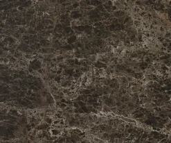 KonsolentischEdge Boot 180x40 cm Keramik Emperador Extra Lucidato Dunkelbraun Velio Metall Schwarz Sofort versandfertig