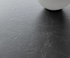 KonsolentischEdge Polygonal 180x50 cm Keramik Laminam® Nero Greco Anthrazit Spios Metall Schwarz Sofort versandfertig