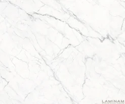 KonsolentischEdge Polygonal 140x50 cm Keramik Laminam® Statuarietto Weiß Spios Metall Schwarz Versandfertig ca. 06.01.27