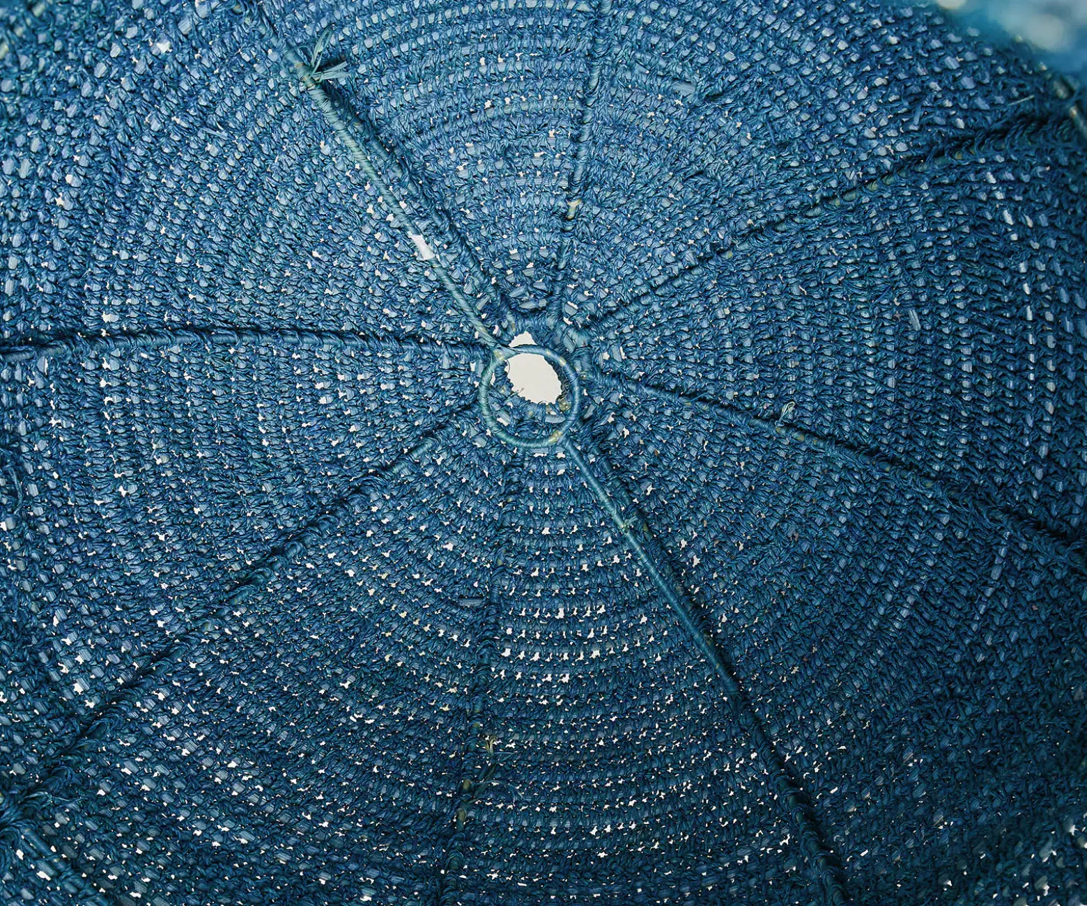 LampenschirmKubu-Kubu Ø 75x90 cm Violettaus Wasserhyazinthe Sofort versandfertig