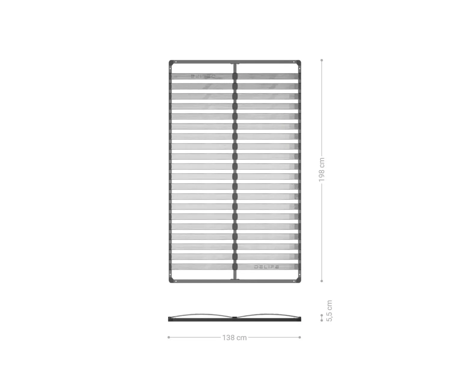 Lattenrost Designer Polsterbettgestell 140 cm Sofort versandfertig