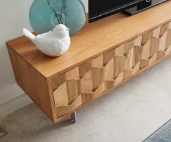 LowboardFevo 160 cm Akazie Natur 2 Türen L-Fuß Sofort versandfertig