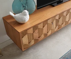 LowboardFevo 160 cm Akazie Natur 2 Türen schwebend Sofort versandfertig
