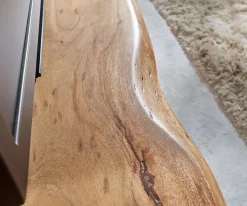 LowboardLive-Edge 230 cm Akazie Natur massiv 4 Schübe Sofort versandfertig