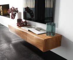 LowboardNew Live-Edge Live-Edge 145 cm Akazie Natur 3 Türen schwebend Sofort versandfertig