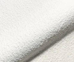 OutdoorstuhlYago-Flex mit Armlehnen Bouclé Weiß Fußkreuz Effektfinish Titan 360° drehbar Wippfunktion Versandfertig ca. 30.10.26