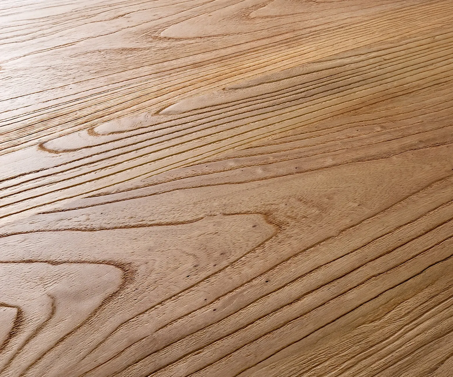 SideboardGiacinto 180 cm Ulme Natur 4 Türen L-Fuß Schwarz Sofort versandfertig