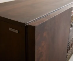 SideboardImara 175 cm Mango Braun 2 Türen 3 Schubladen schwebend Sofort versandfertig