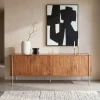 SideboardRivoro 210 cm Akazie Natur 4 Türen Sofort versandfertig