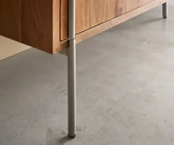 SideboardRivoro 210 cm Akazie Natur 4 Türen Sofort versandfertig
