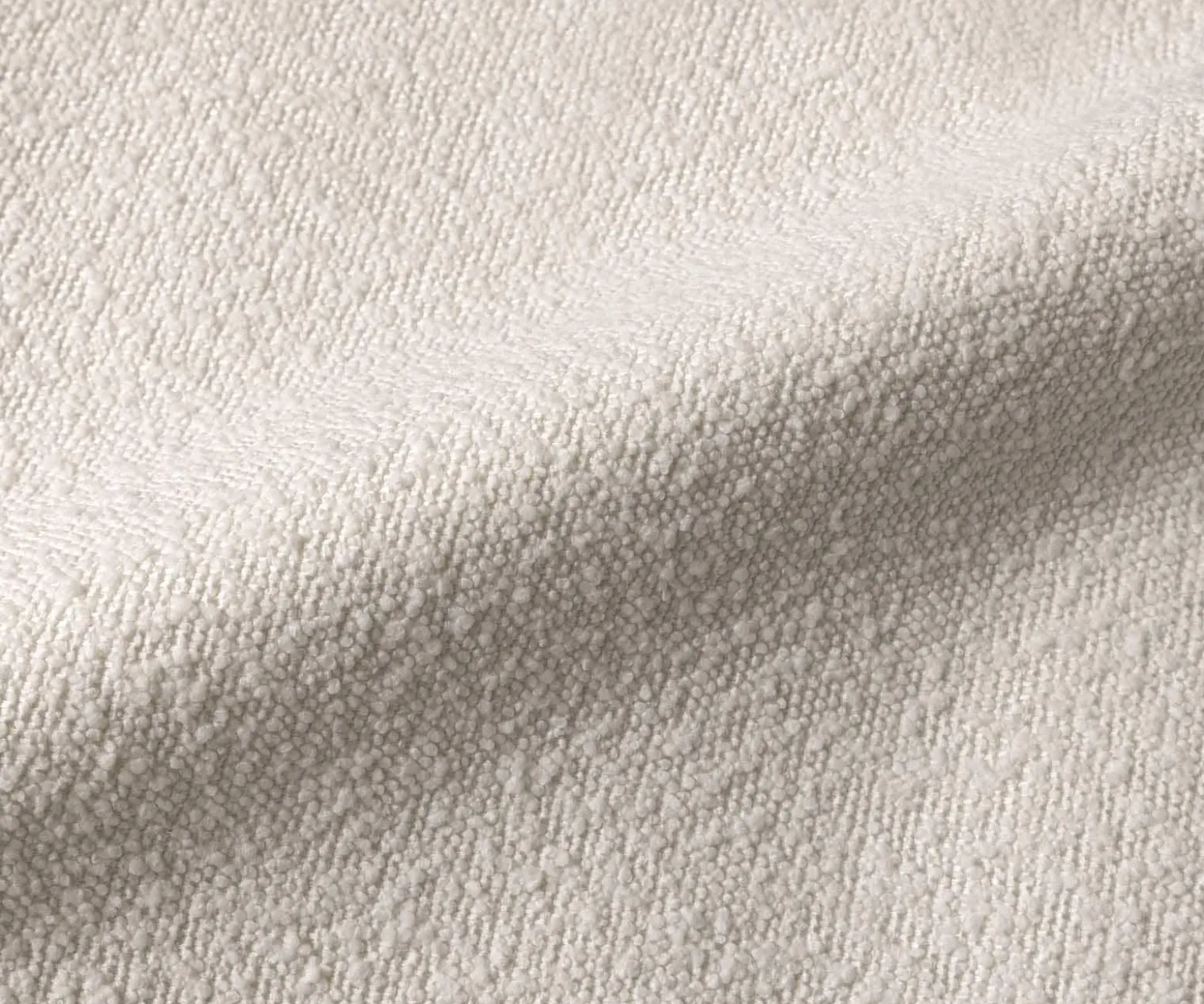 SofaMairi 330x160 cm Bouclé Creme-Weiß Sofort versandfertig