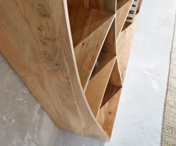 StandregalLive-Edge 120 cm Akazie Natur rechts Sofort versandfertig