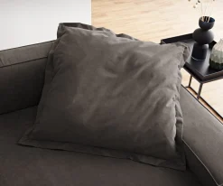 WurfkissenSirpio XL 85x85 Mikrofaser Khakibraun Sofort versandfertig